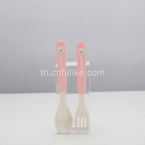 ชุดอาหารสำหรับเด็ก Bamboo Tableware Cute Animal Dinnerware